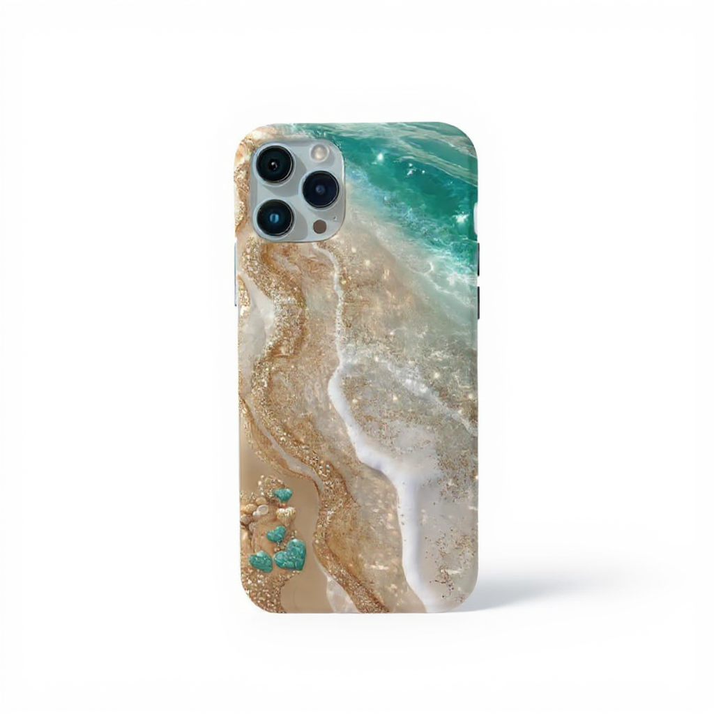 Aesthetic Ocean Wave Art Tough Phone Case
