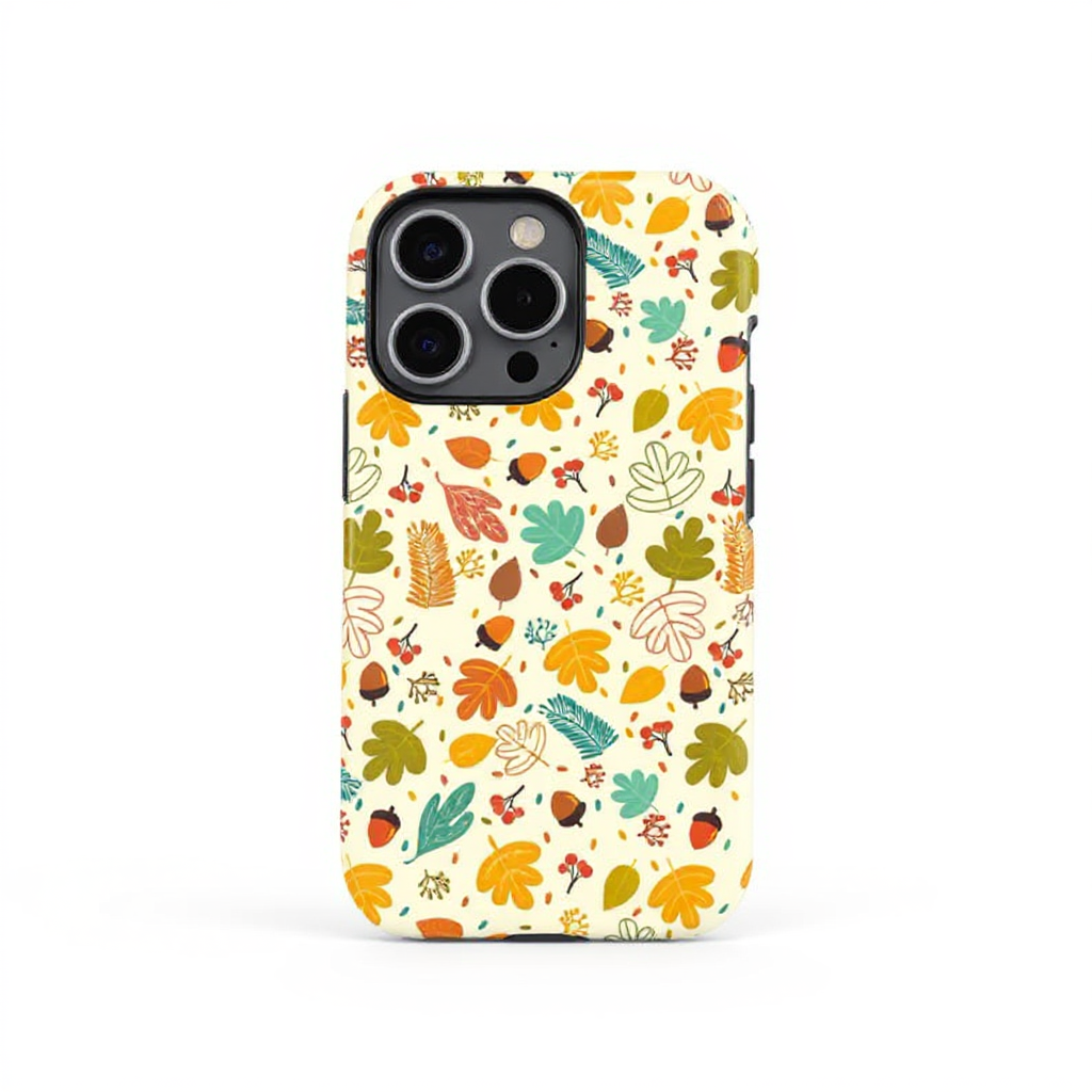 Autumn Leaves and Acorns Tough Phone Case