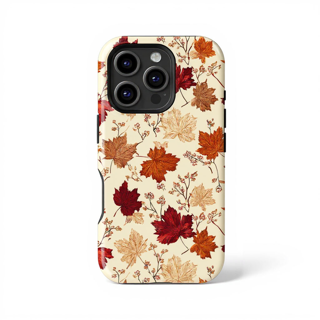 Autumn Leaves Floral Design Tough Phone Case