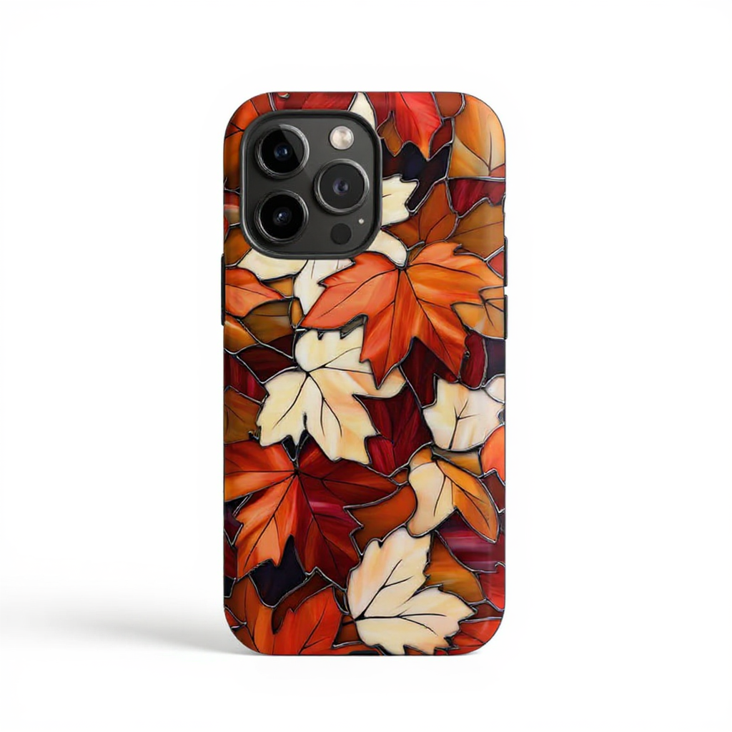 Autumn Leaves Pattern Tough Phone Case