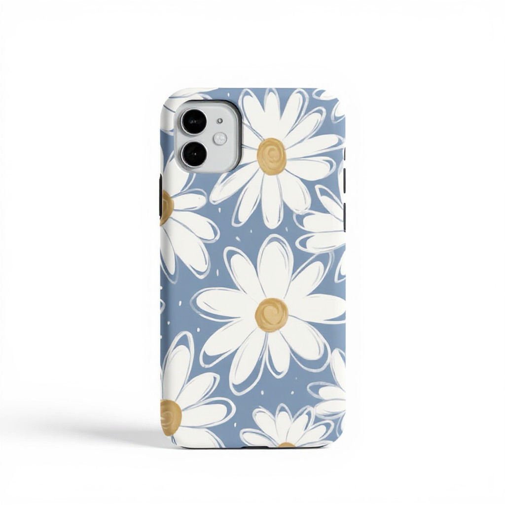 Charming Daisy Floral Pattern Tough Phone Case