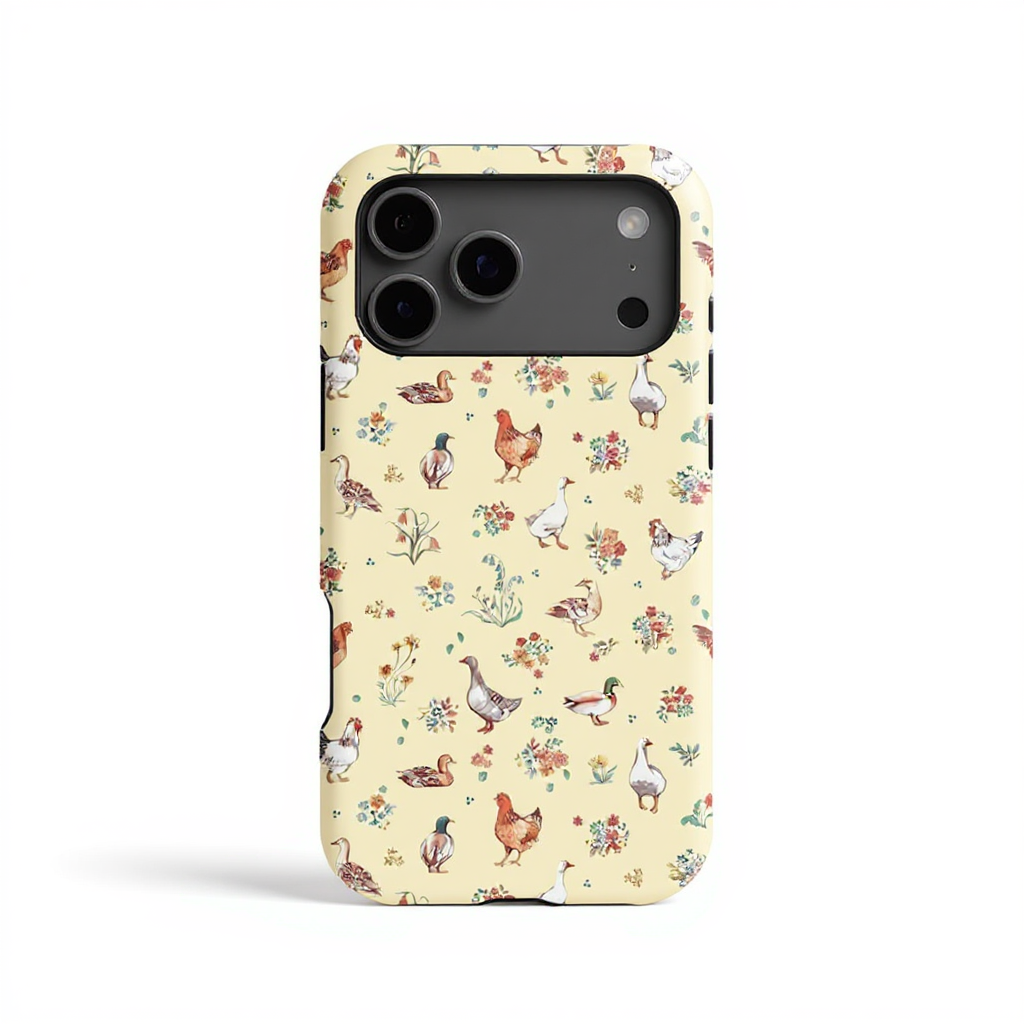 Charming Farmhouse Animal Print Tough Phone Case