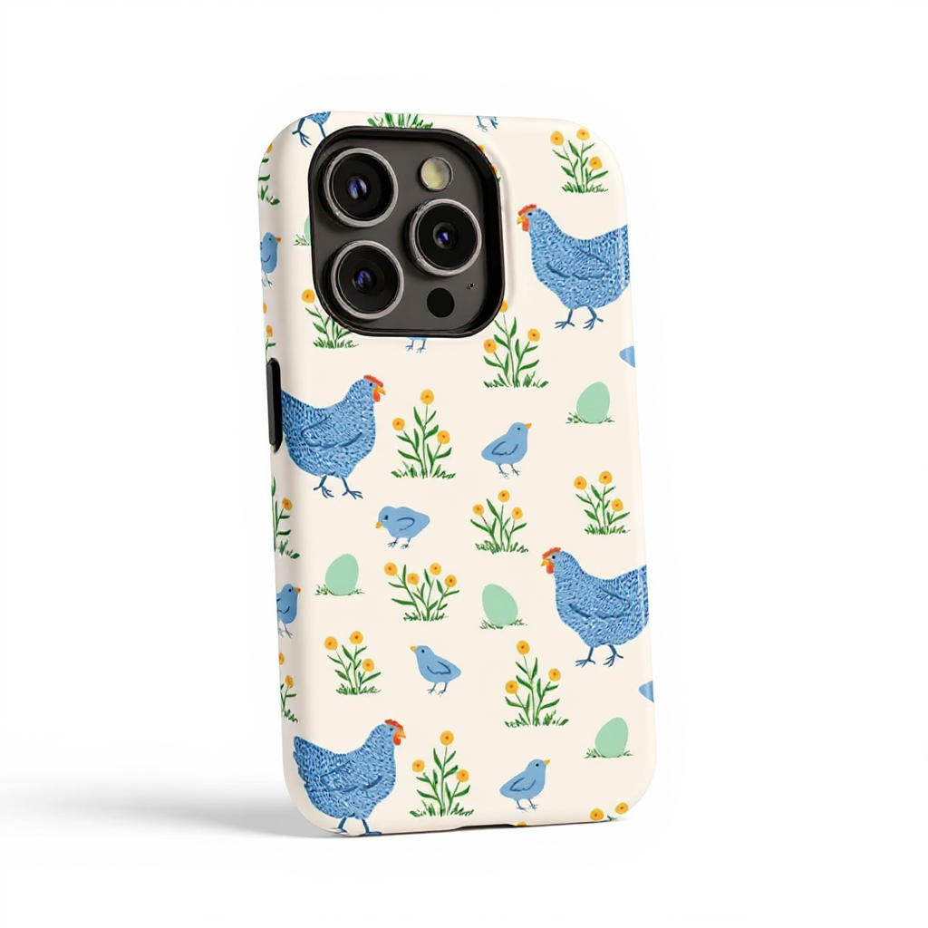 Charming Farmyard Chickens Tough Phone Case