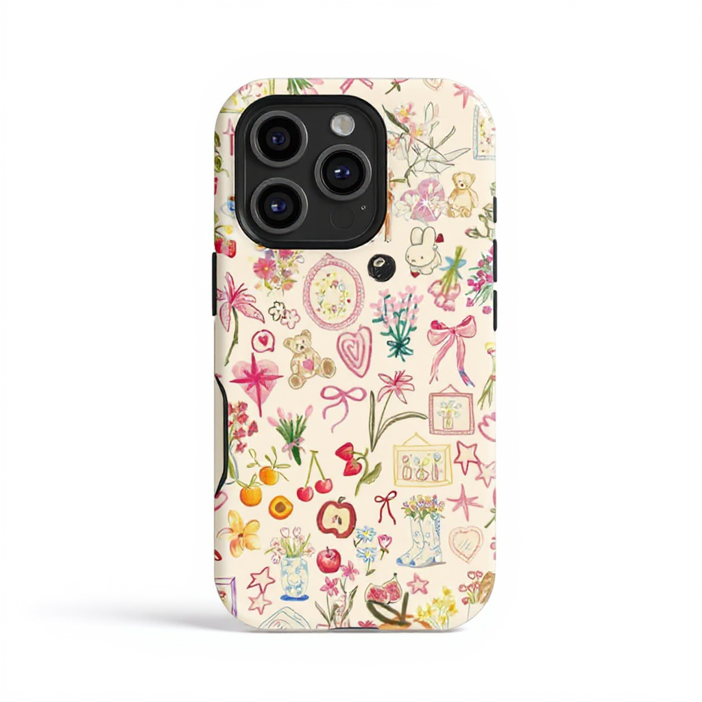 Charming Floral Art Tough Phone Case