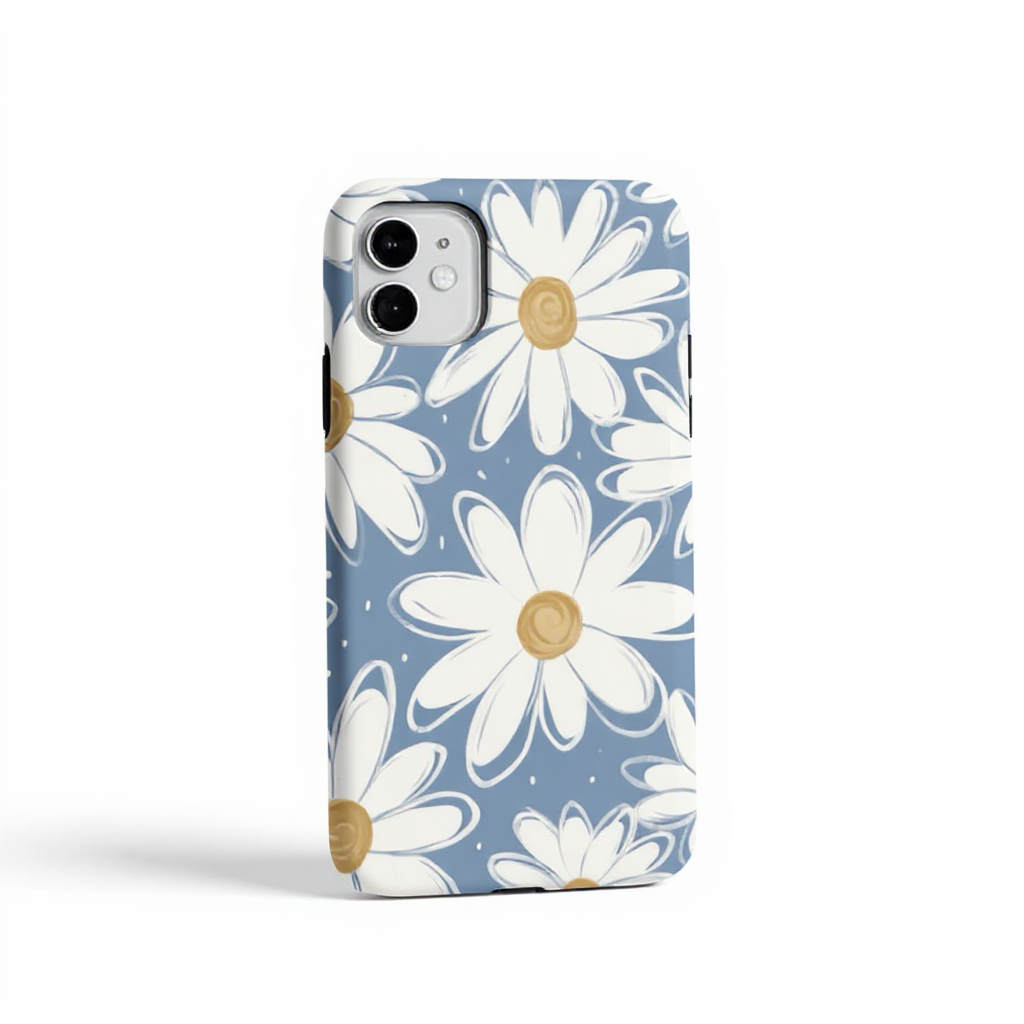Charming Floral Daisy Design Tough Phone Case