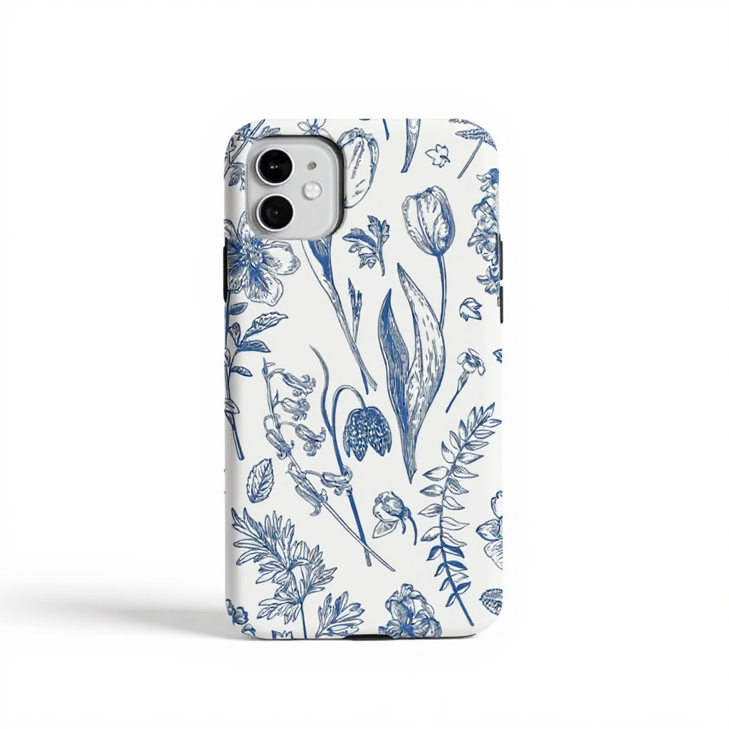 Charming Floral Pattern Tough Phone Case