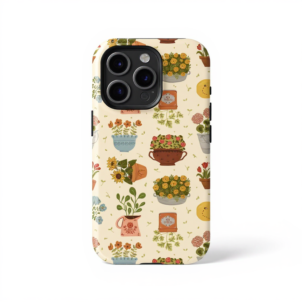 Charming Floral Pattern Tough Phone Case