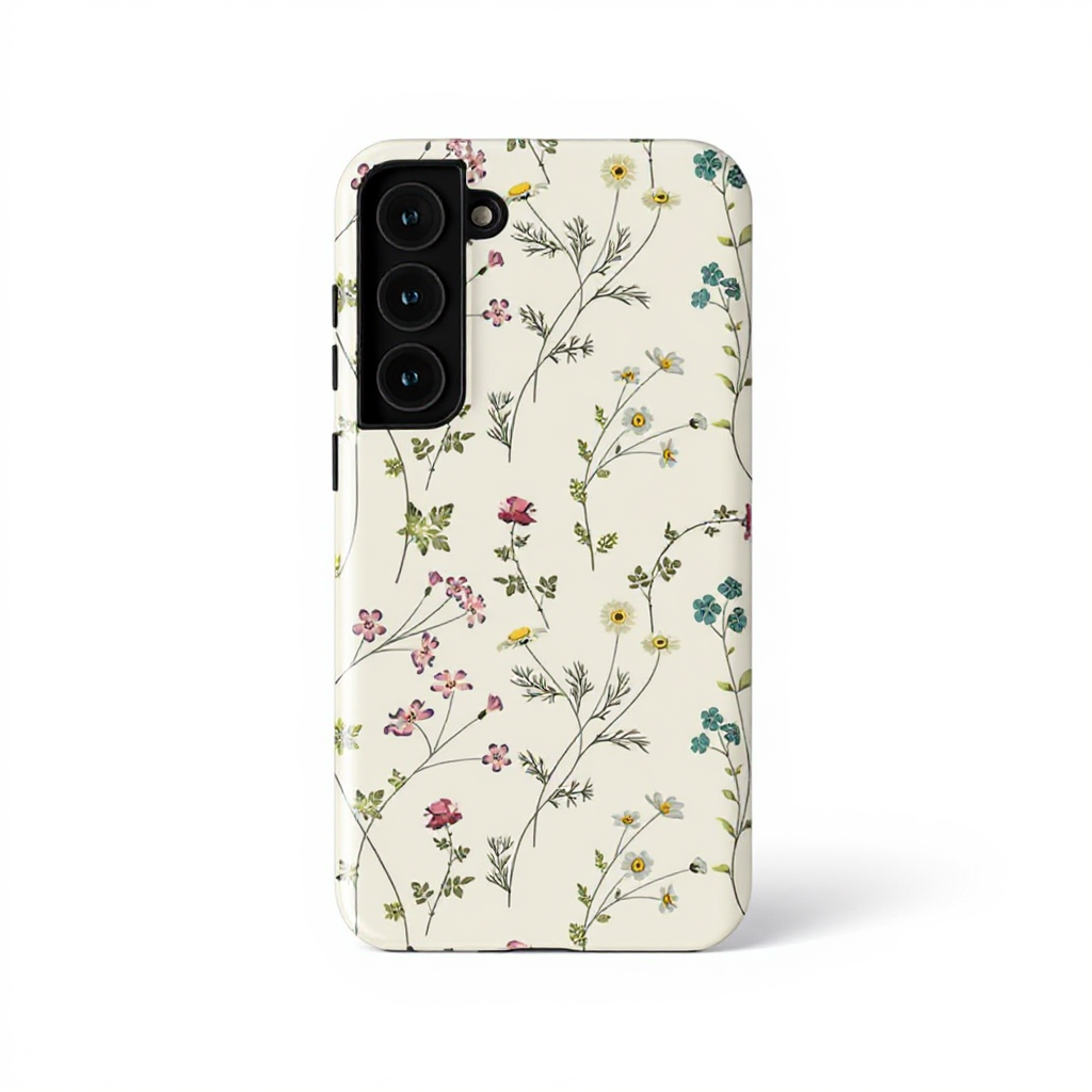 Charming Floral Pattern Tough Phone Case