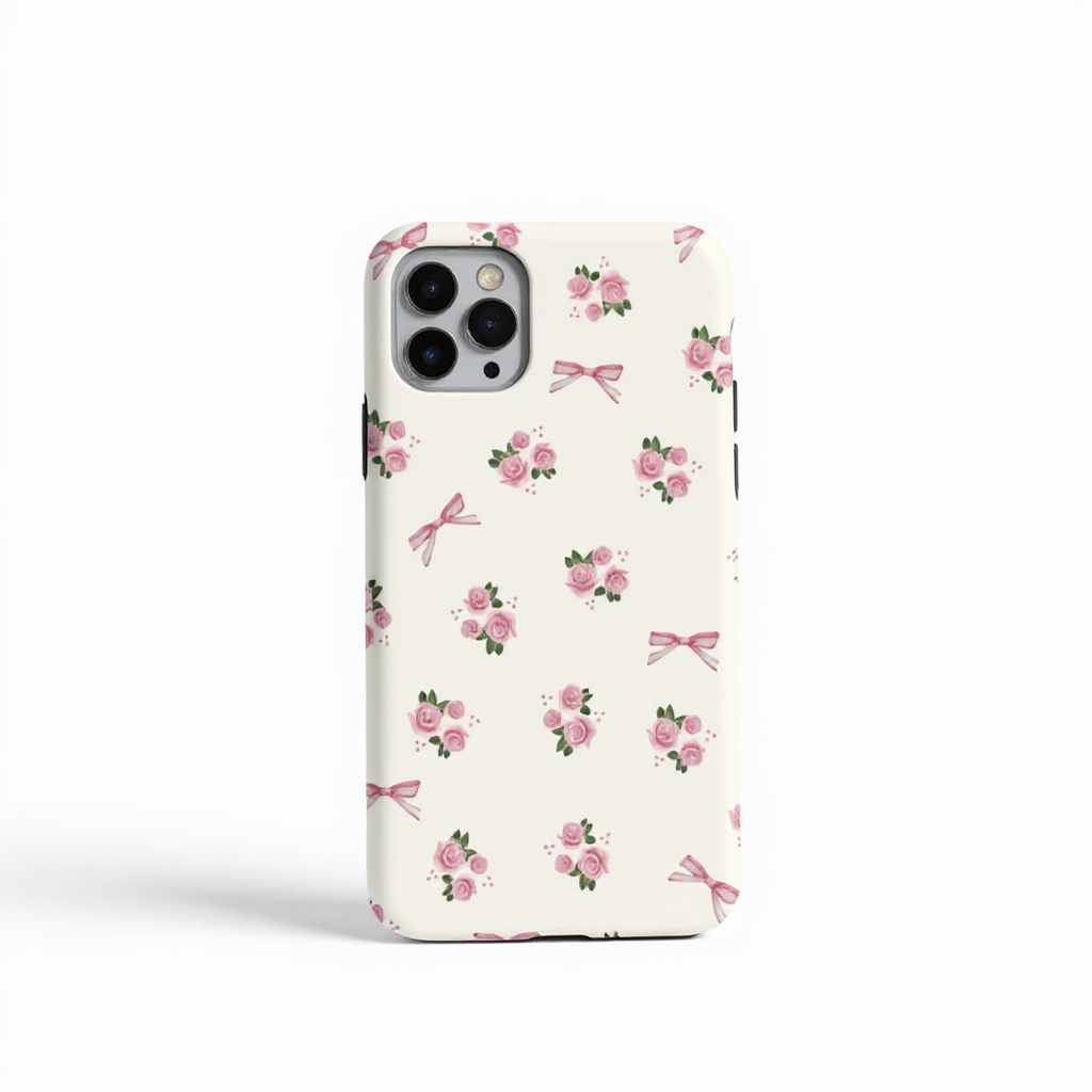 Charming Floral Rose Design Tough Phone Case