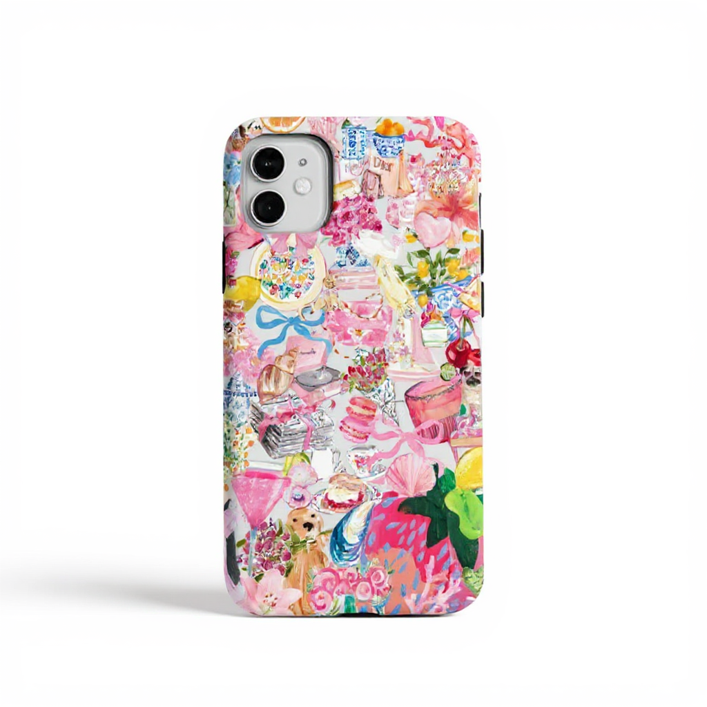 Charming Floral Treats Pattern Tough Phone Case