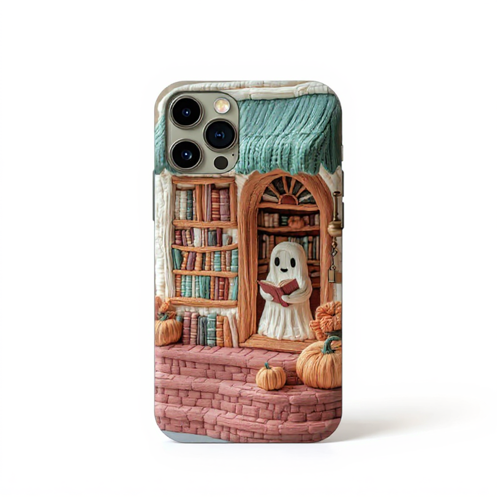 Charming Ghostly Library Scene Tough Phone Case