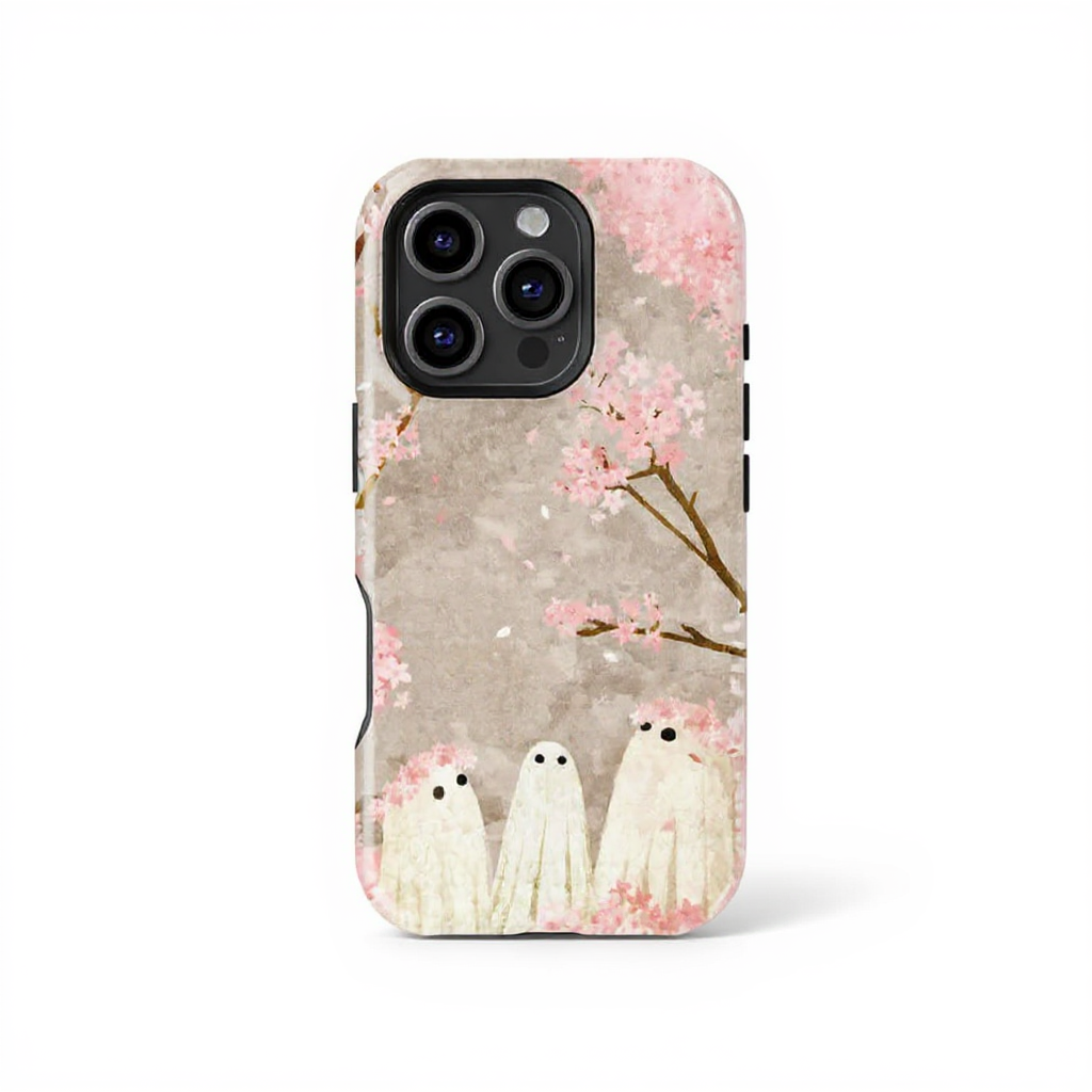 Charming Ghosts Among Cherry Blossoms Tough Phone Case