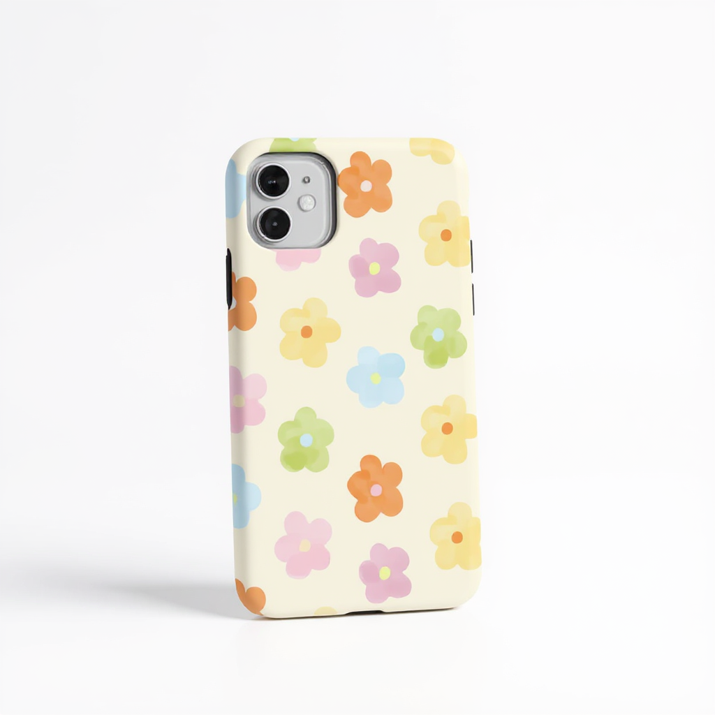 Charming Pastel Floral Pattern Tough Phone Case