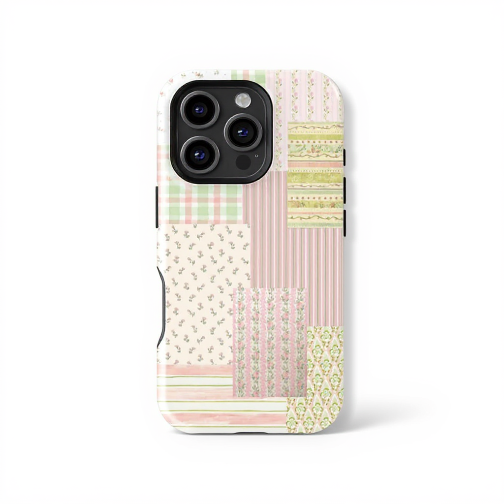 Charming Pastel Patchwork Tough Phone Case