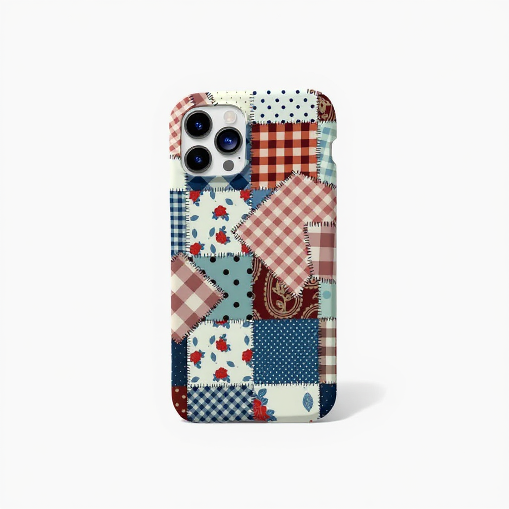 Charming Patchwork Floral Design Tough Phone Case