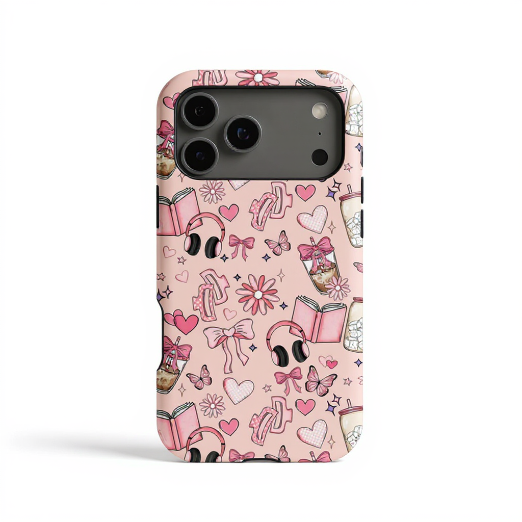 Charming Pink Aesthetic Design Tough Phone Case