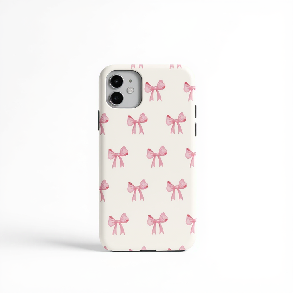 Charming Pink Ribbon Pattern Tough Phone Case