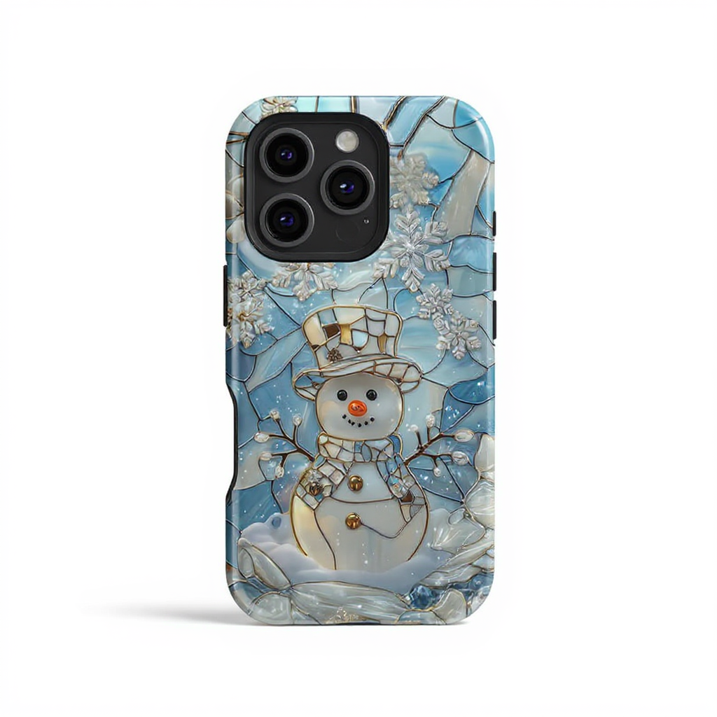 Charming Snowman Art Tough Phone Case