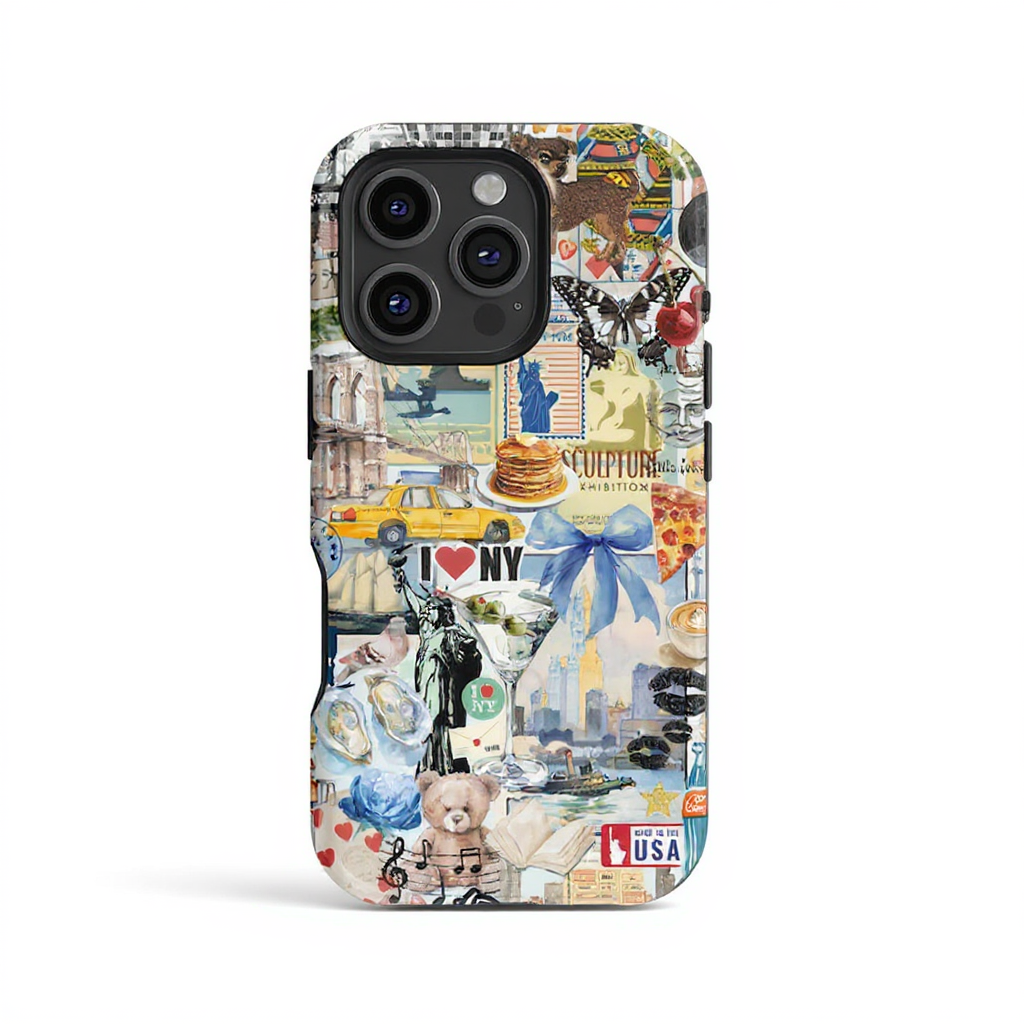 Charming Travel Collage Tough Phone Case