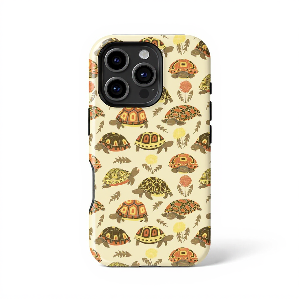Charming Turtle Pattern Tough Phone Case