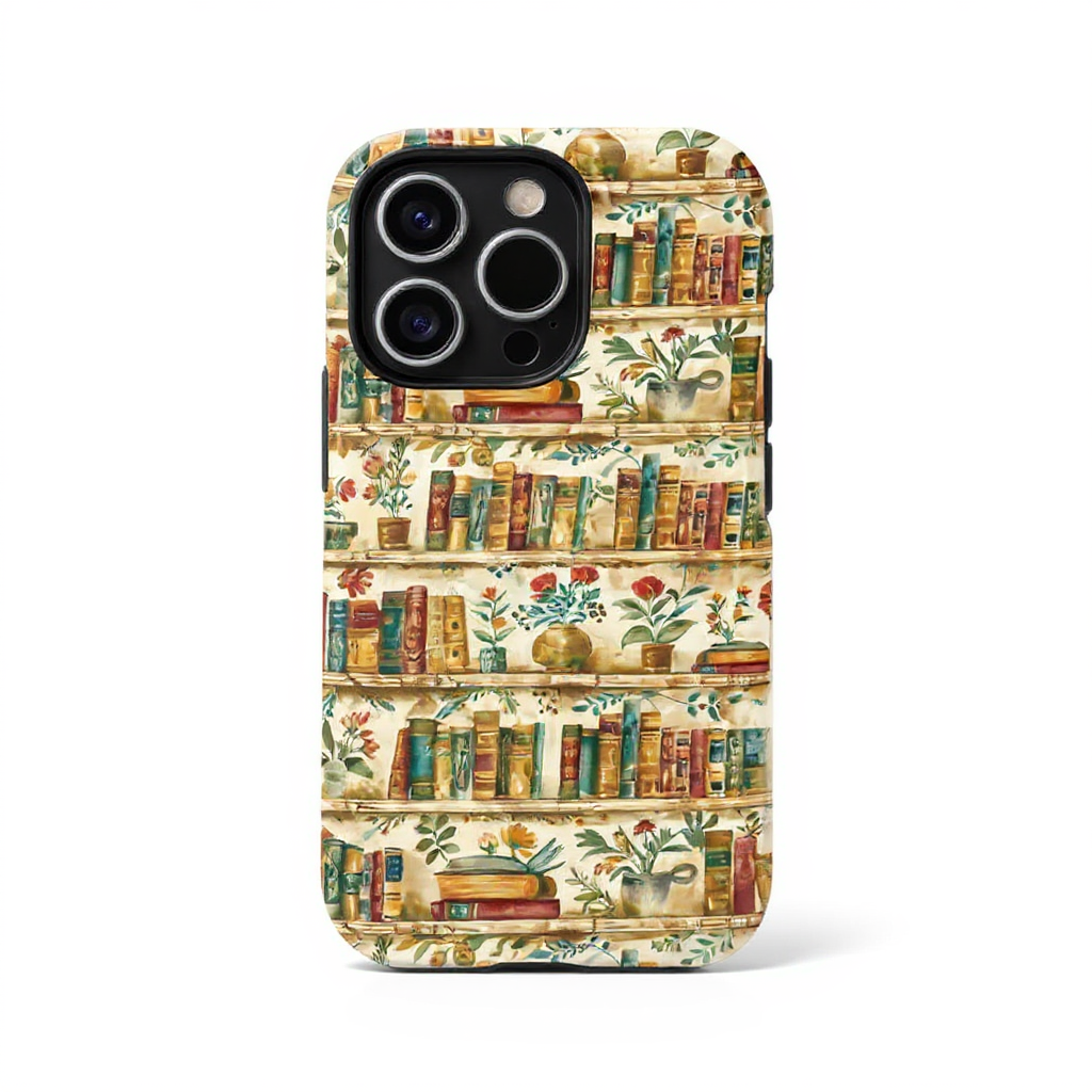 Charming Vintage Librarian Aesthetic Tough Phone Case