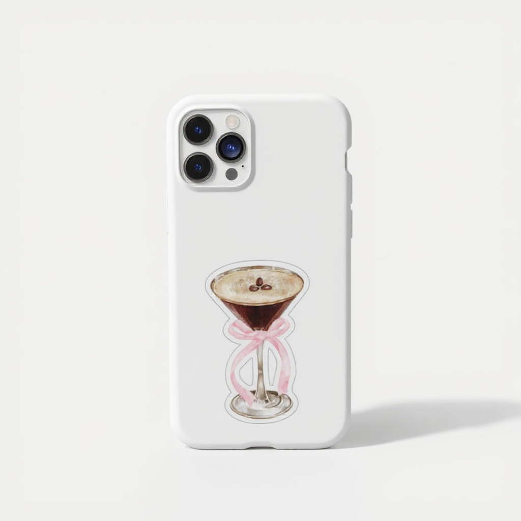 Chic Coffee Cocktail Art Tough Phone Case