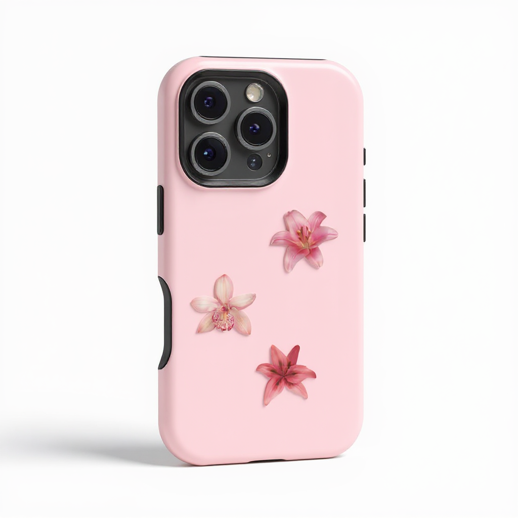 Chic Floral Pink Tough Phone Case