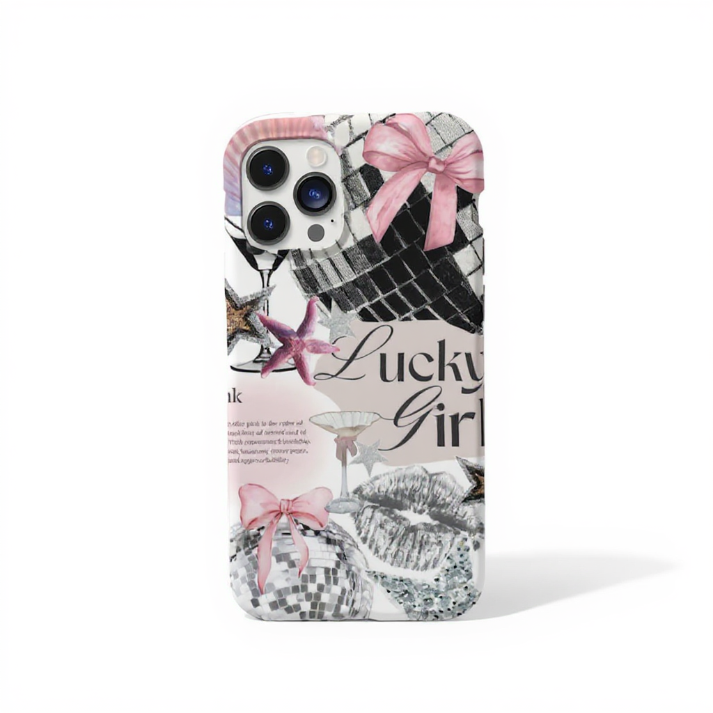 Chic Lucky Girl Inspired Tough Phone Case