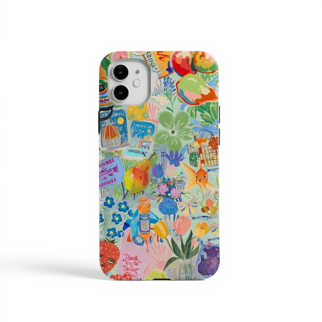 Colorful Floral Art Tough Phone Case