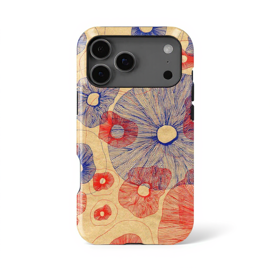 Colorful Floral Pattern Tough Phone Case