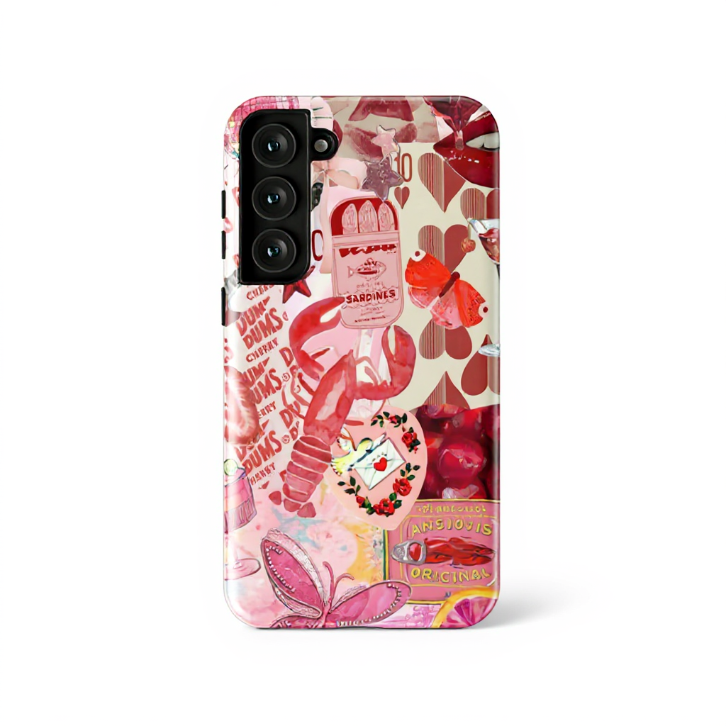 Colorful Retro Collage Tough Phone Case