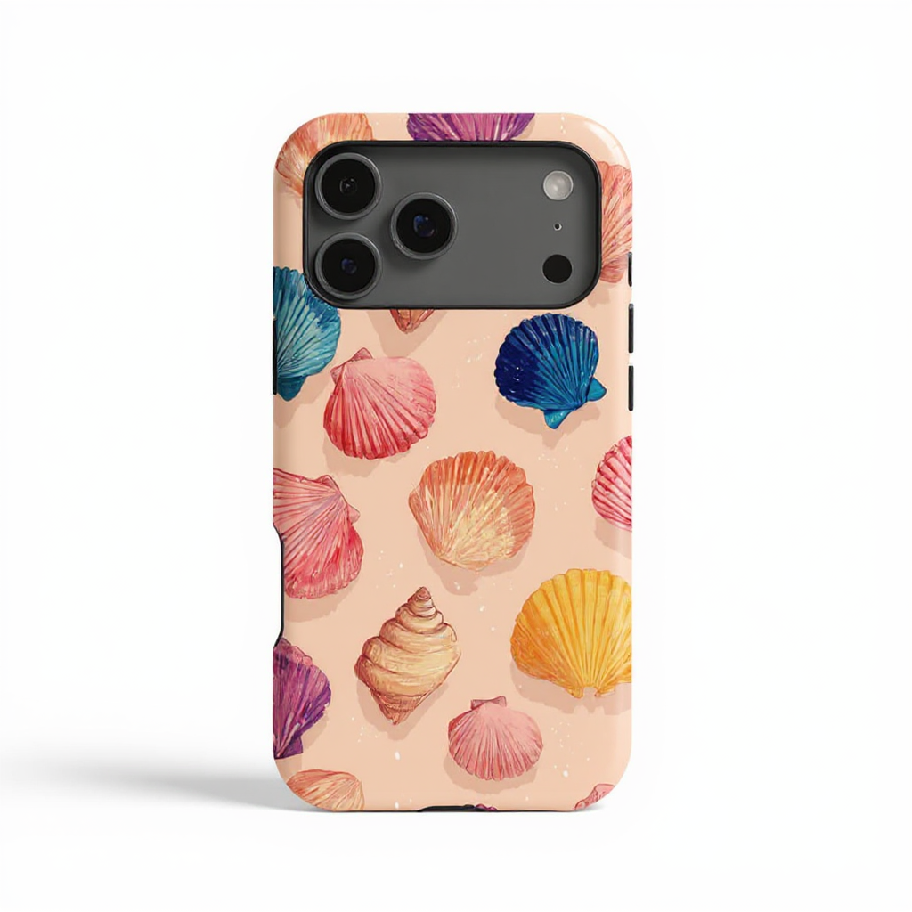 Colorful Shells Pattern Tough Phone Case