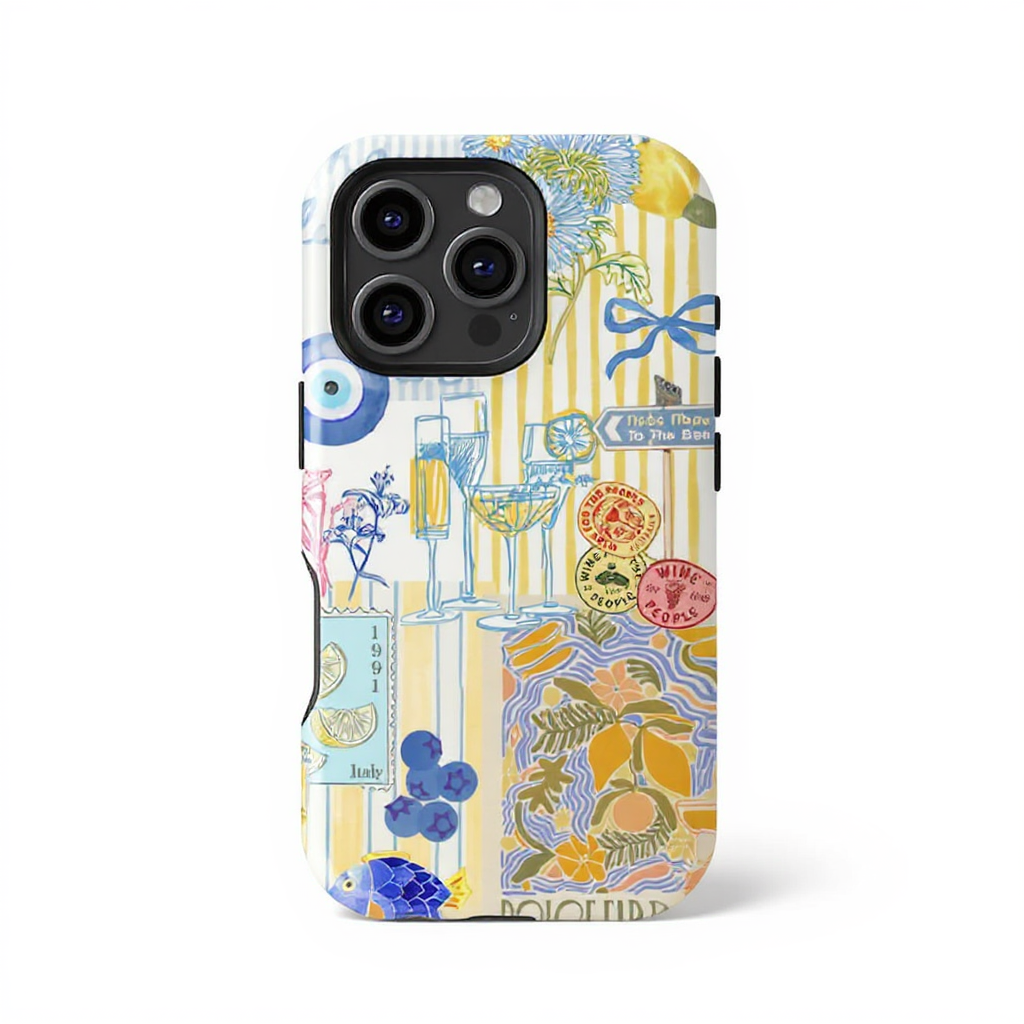 Colorful Vintage Collage Tough Phone Case