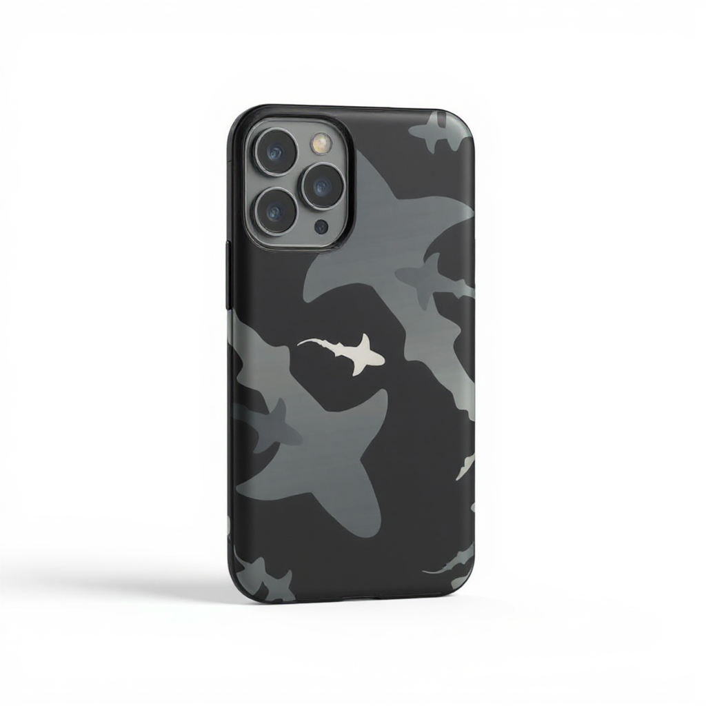 Cool Shark Camo Design Tough Phone Case