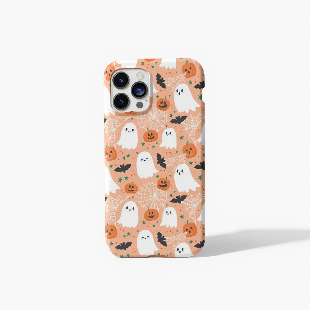 Cute Halloween Ghosts and Pumpkins Tough Phone Case