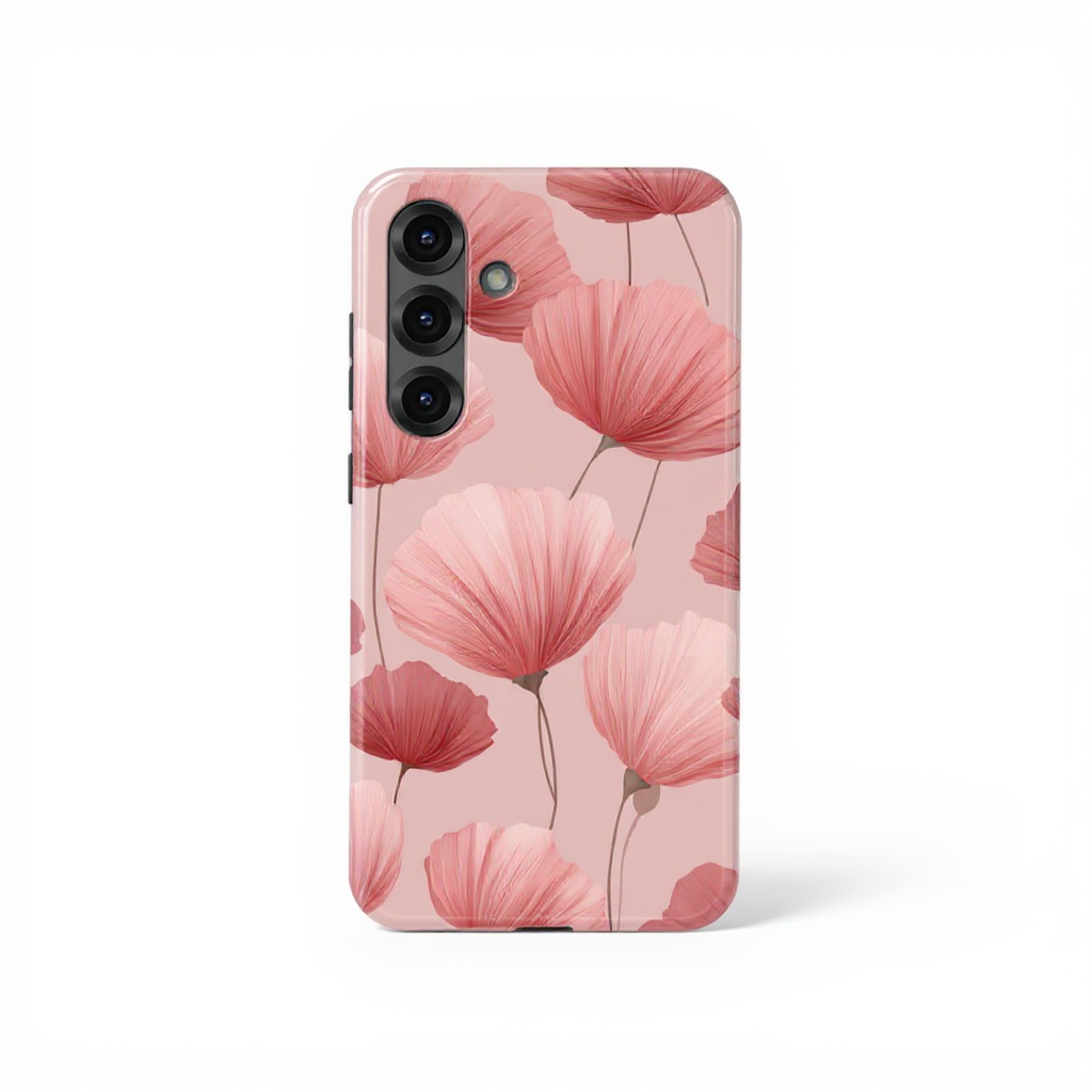 Delicate Pink Floral Design Tough Phone Case