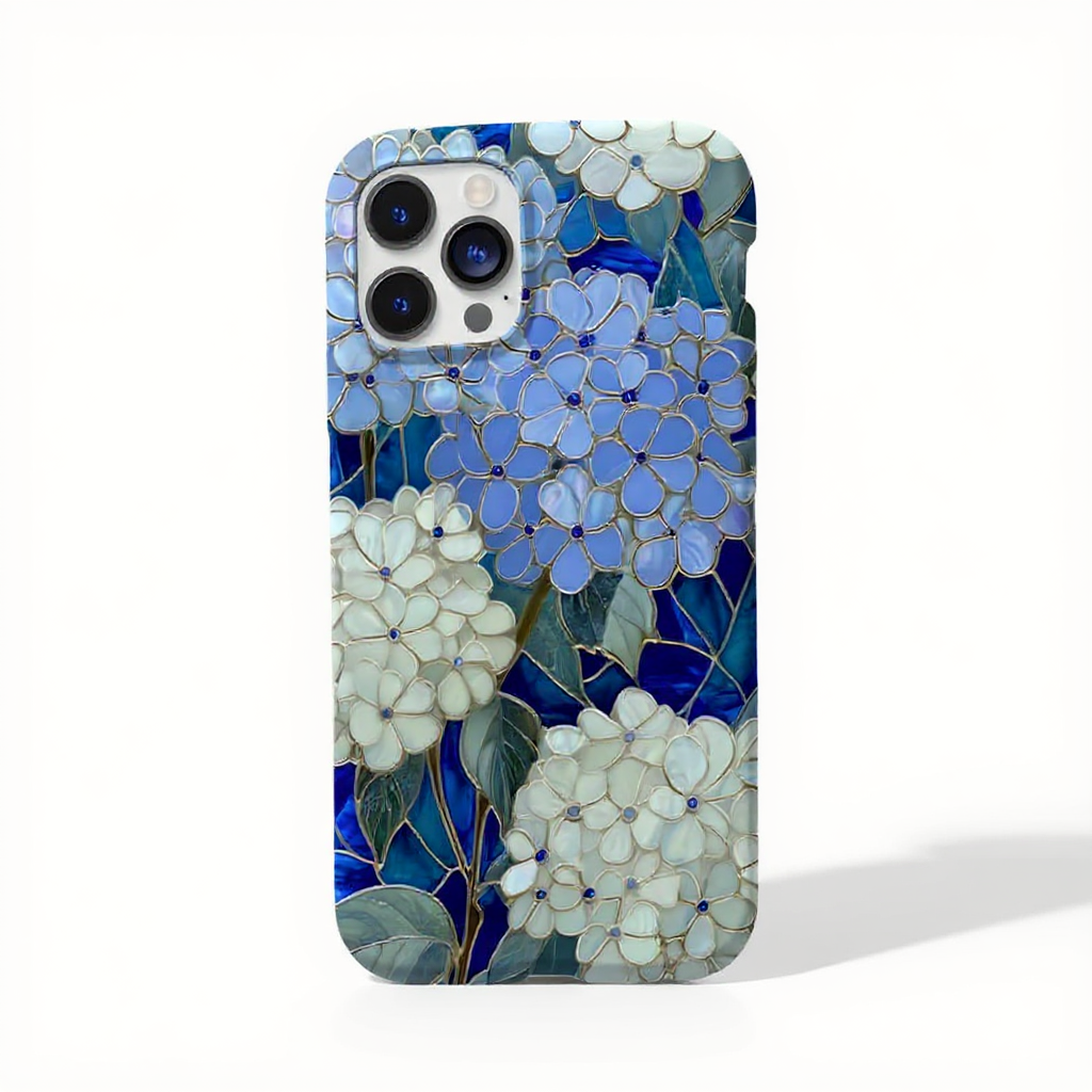 Elegant Blue Floral Design Tough Phone Case