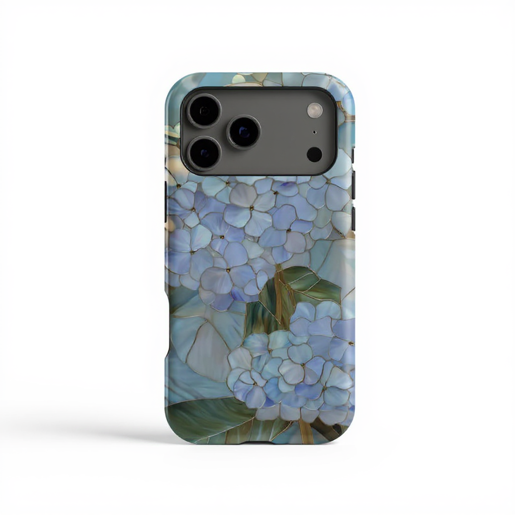 Elegant Blue Floral Design Tough Phone Case