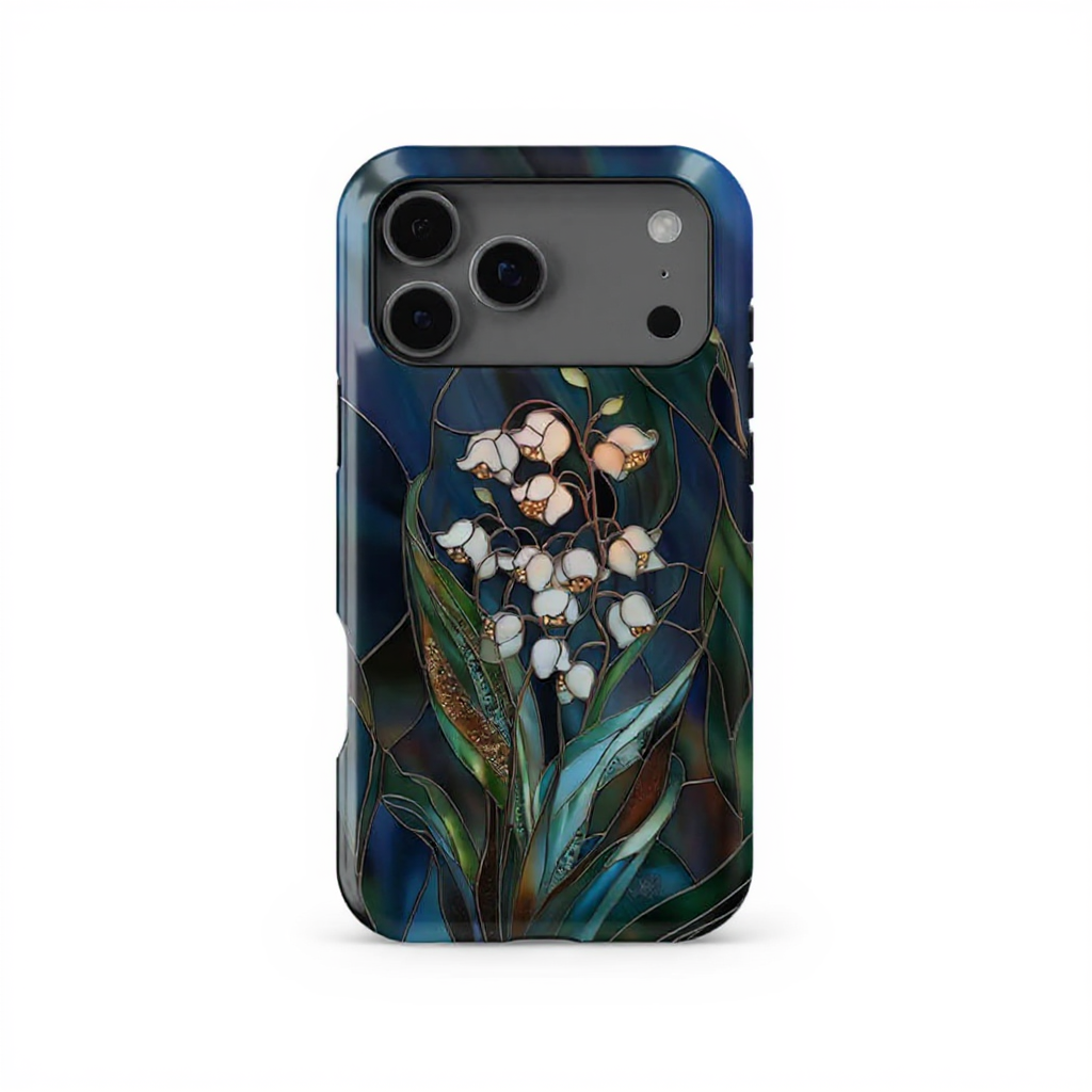 Elegant Floral Stained Glass Tough Phone Case