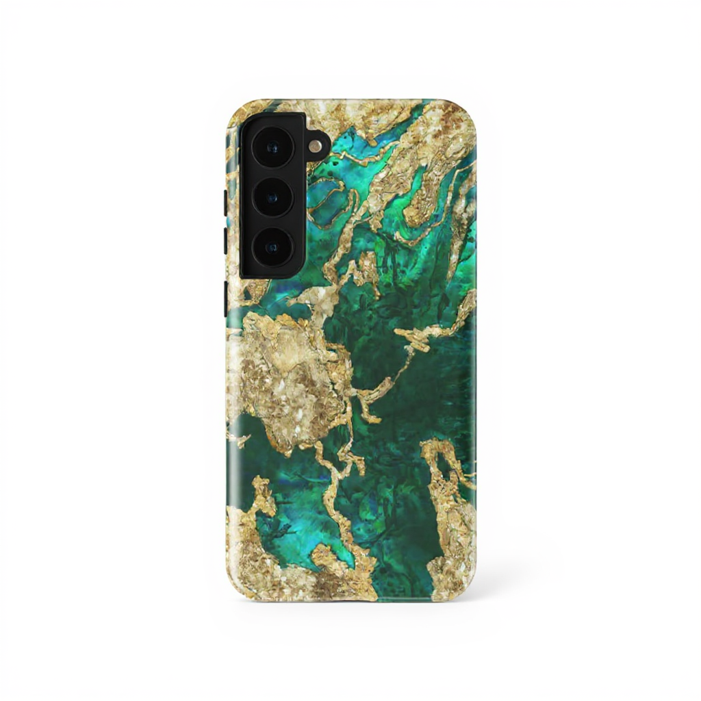 Elegant Green Marble Design Tough Phone Case