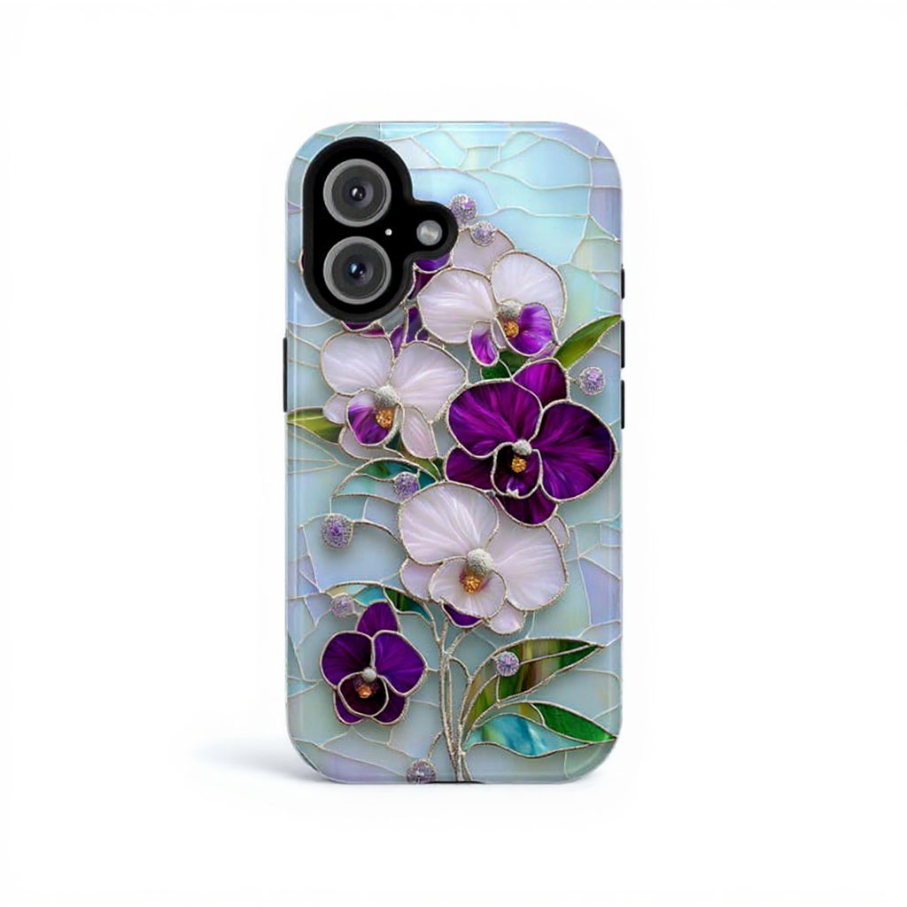 Elegant Orchid Floral Design Tough Phone Case