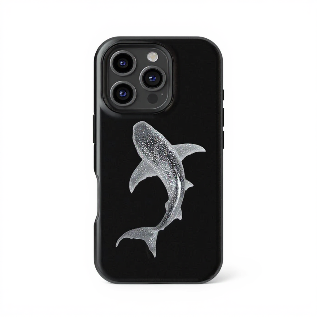 Elegant Shark Design Tough Phone Case