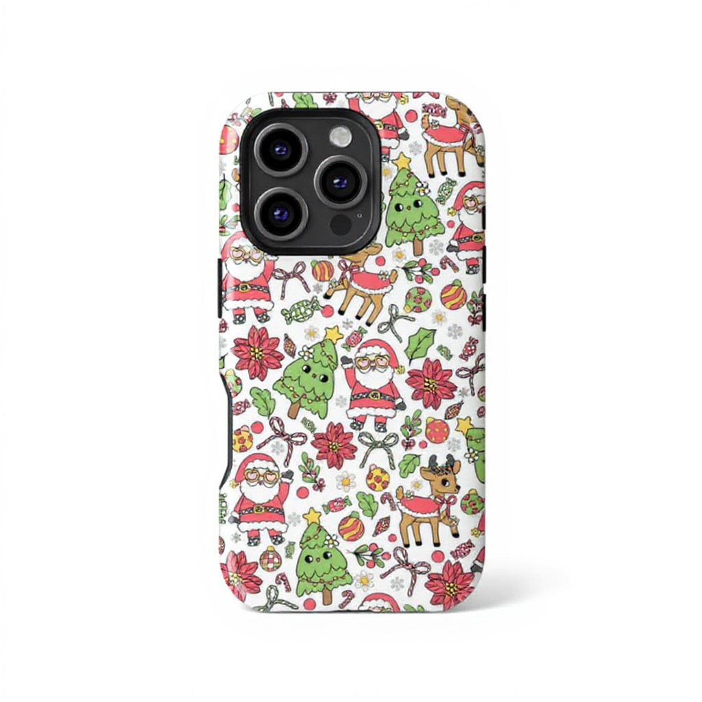 Festive Cheerful Holiday Design Tough Phone Case
