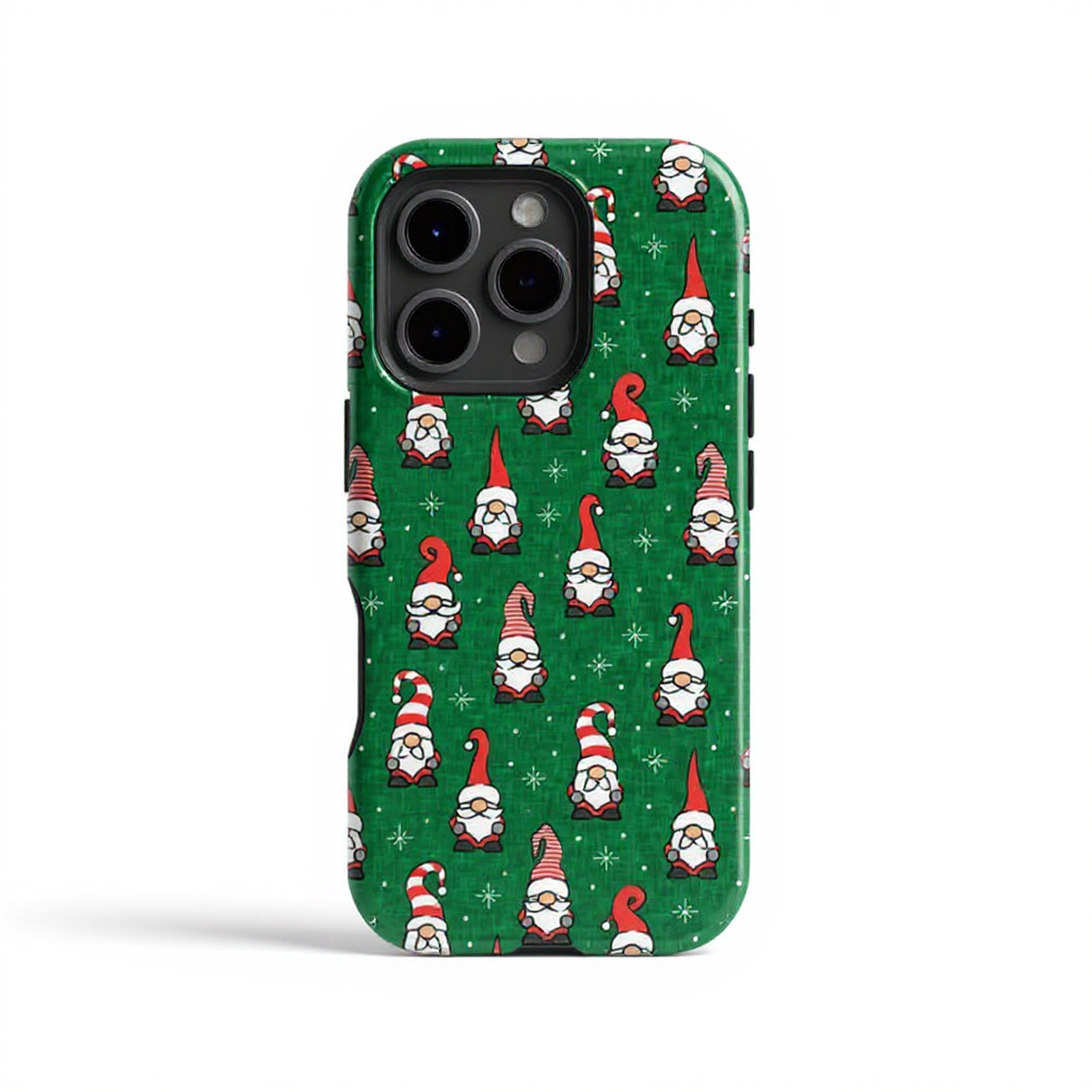 Festive Gnome Pattern Tough Phone Case