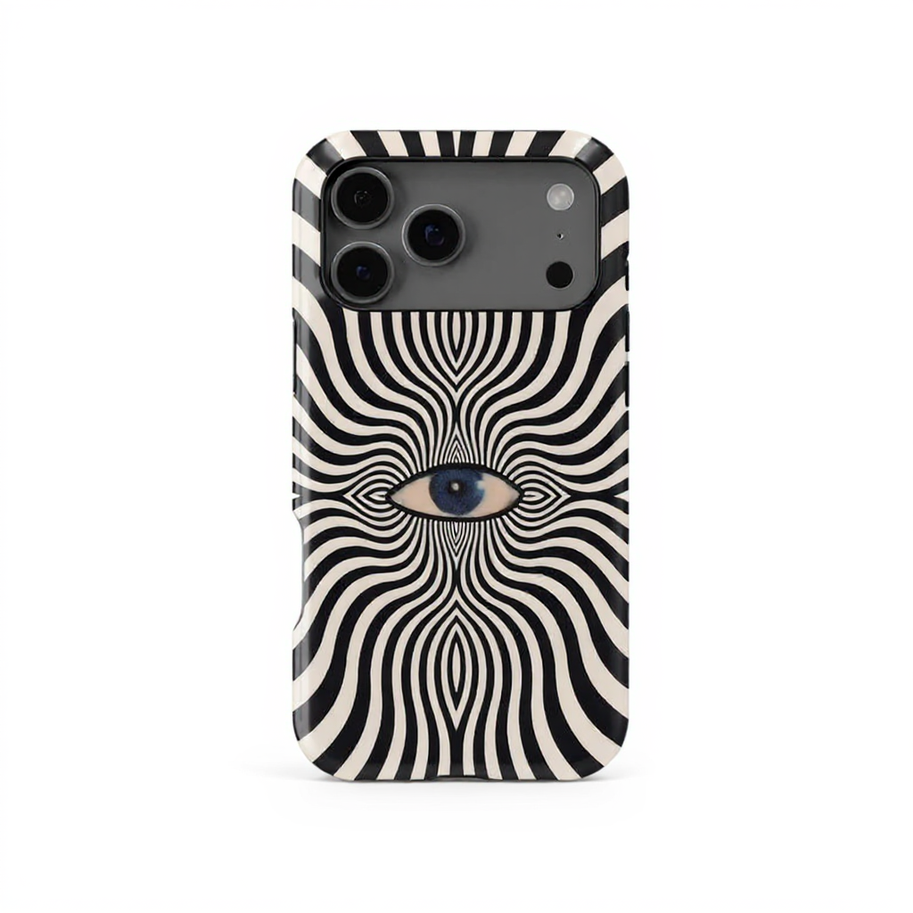 Hypnotic Spiral Eye Design Tough Phone Case