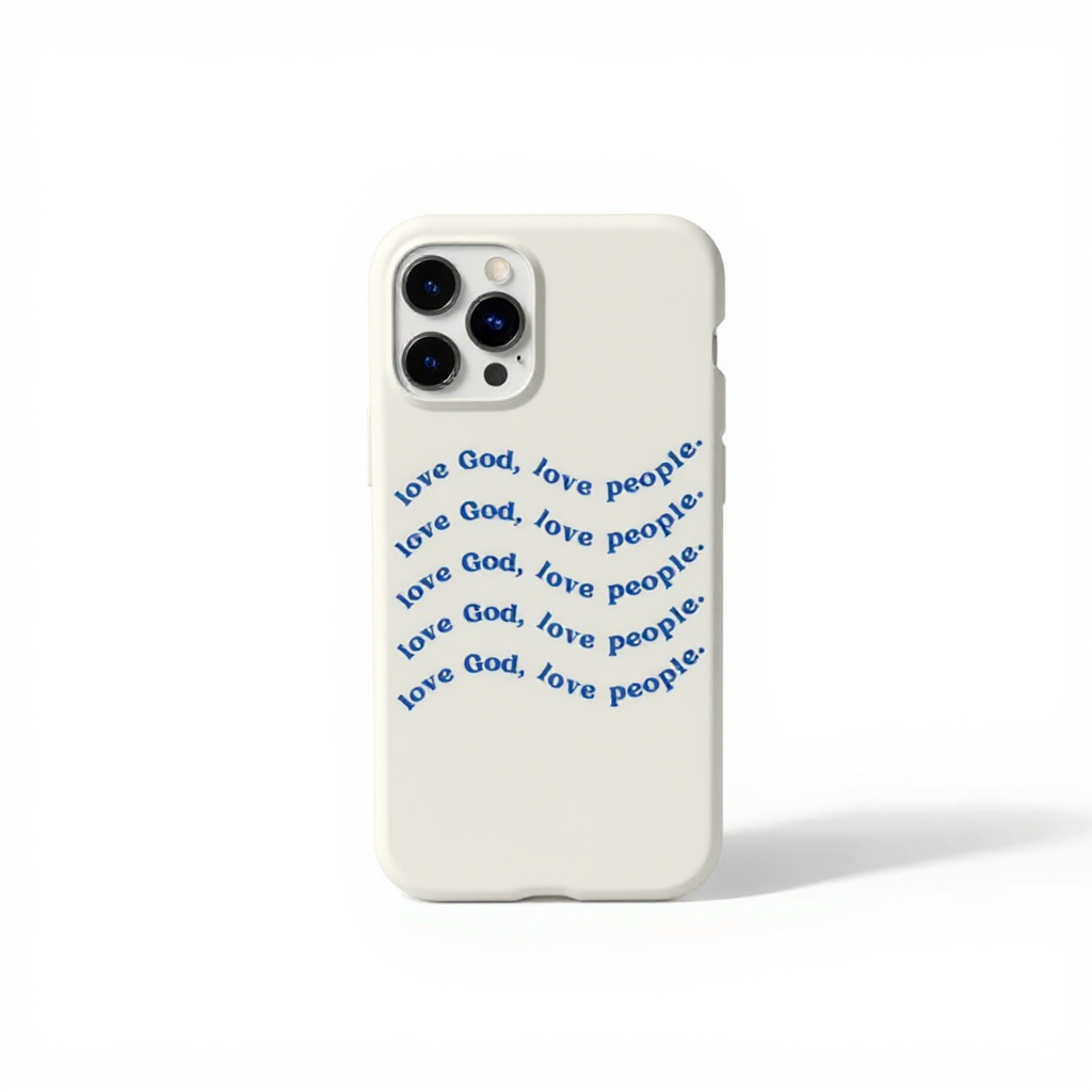 Inspirational Love God, Love People Tough Phone Case