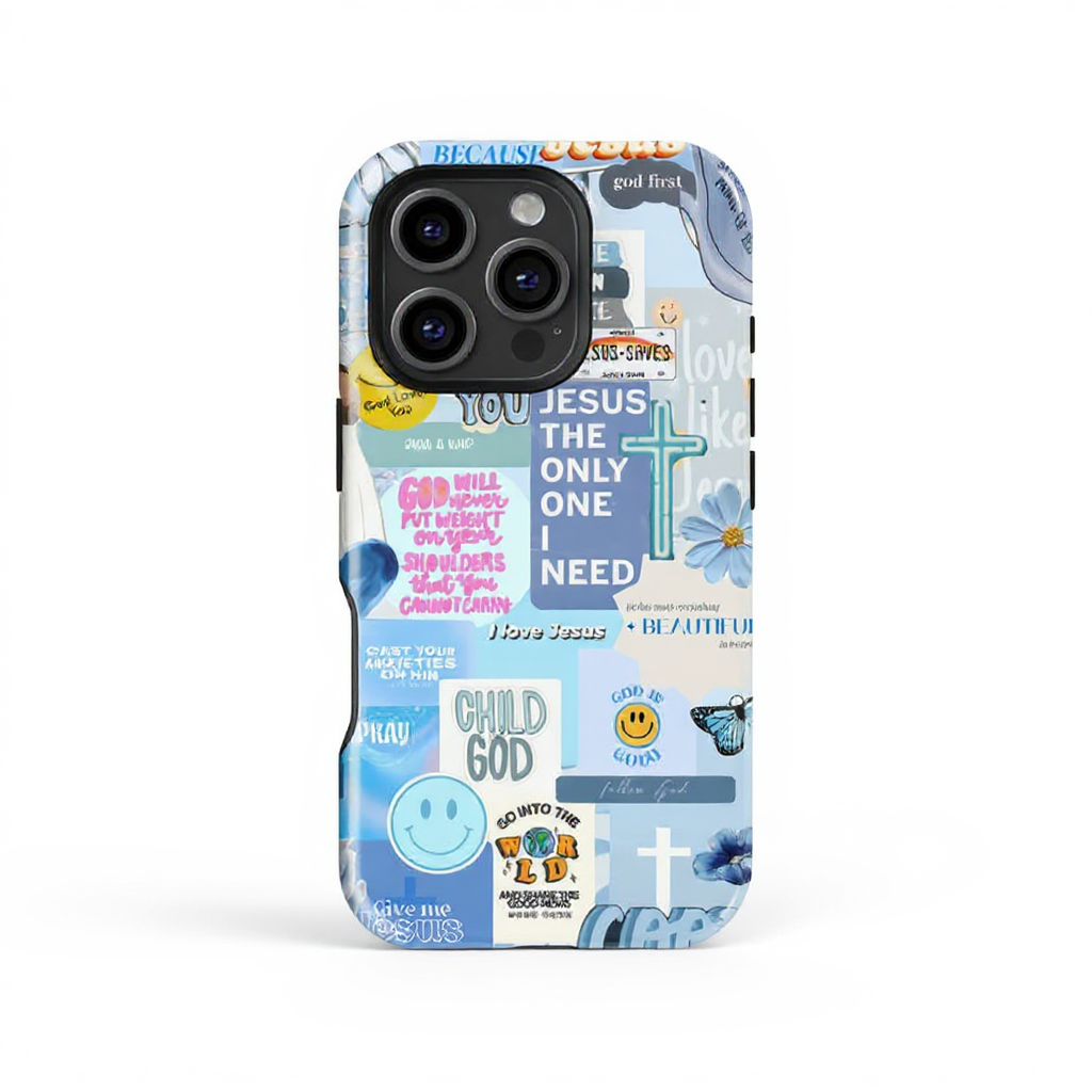 Inspirational Quote Collage Tough Phone Case