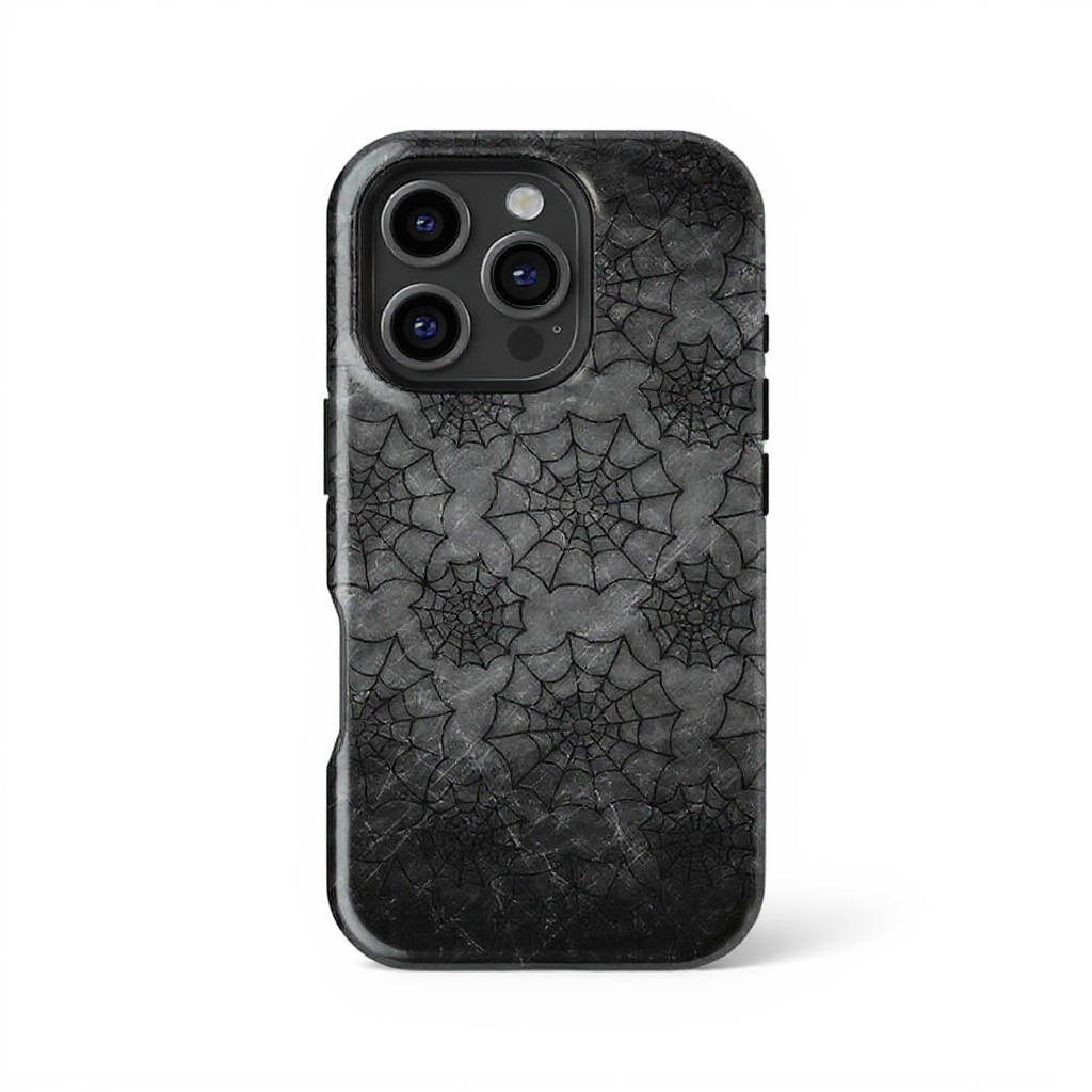 Intricate Spider Web Design Tough Phone Case