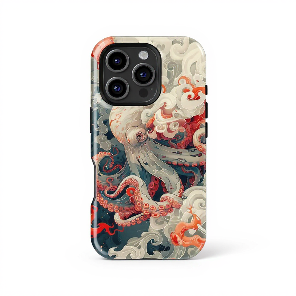 Majestic Kraken Waves Tough Phone Case