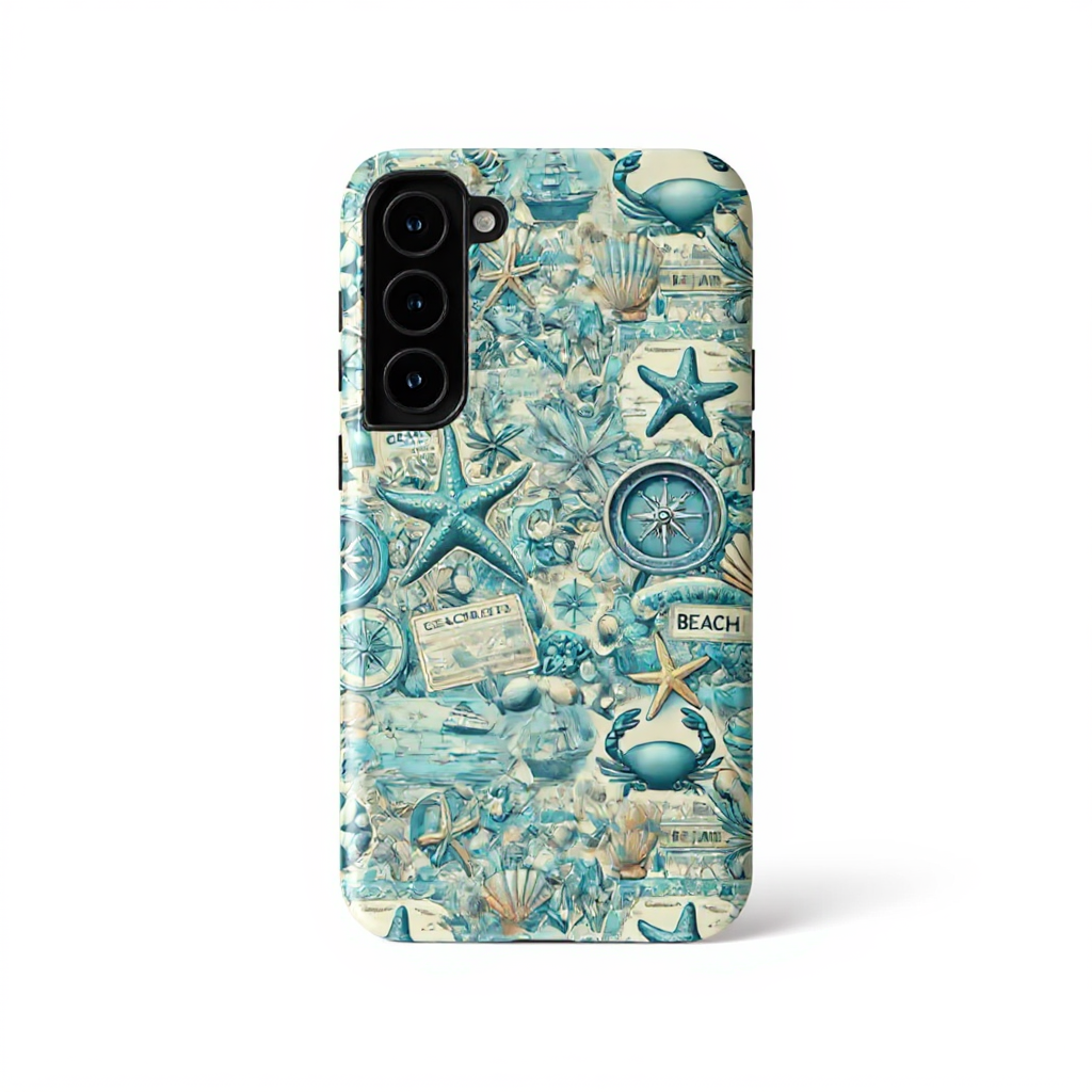 Nautical Sea Life Design Tough Phone Case